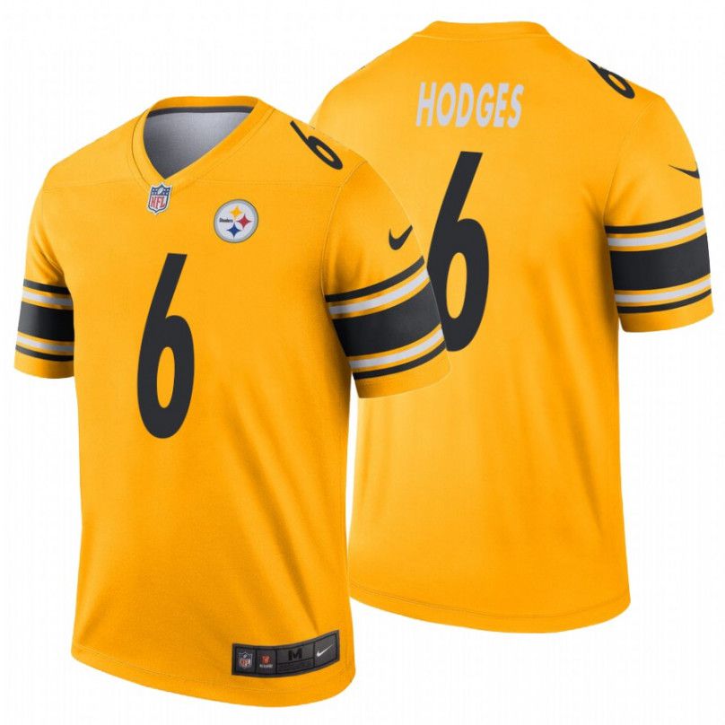 Men Pittsburgh Steelers #6 Devlin Hodges Nike Gold Inverted Legend NFL Jersey->pittsburgh steelers->NFL Jersey
